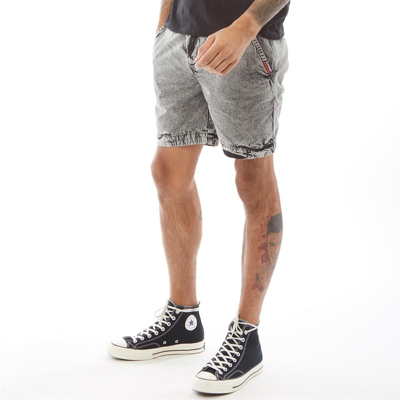 Superdry Short Chino Nue Wave Homme Noir Délavé