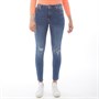 Superdry Womens Sophia High Waist Skinny Jeans Hawaii Blue Ripped