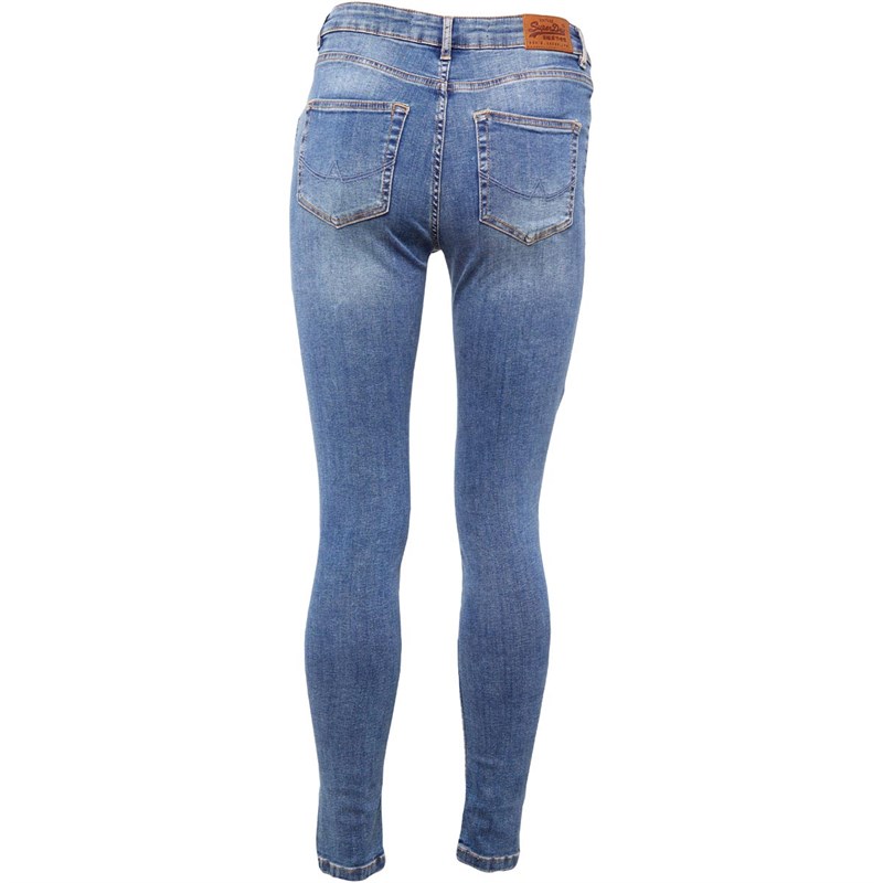 Superdry Damskie Sophia High Waist Jeansy Skinny Denim