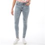 Superdry Damskie Cassie Jeansy Skinny Sprany Niebieski