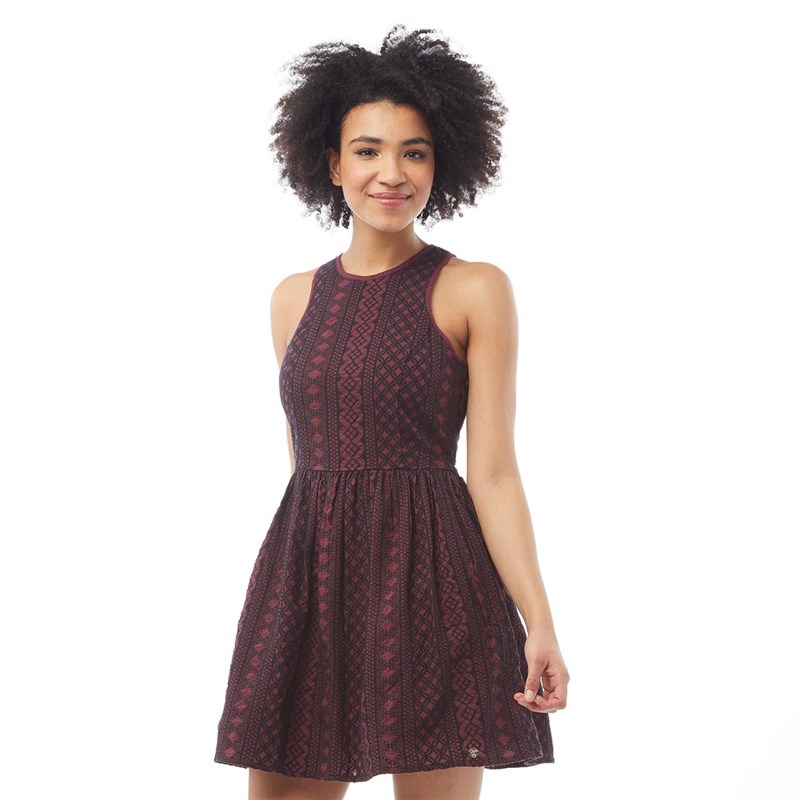 Superdry Damer Eloise Schiffli Racer Kjole Sort