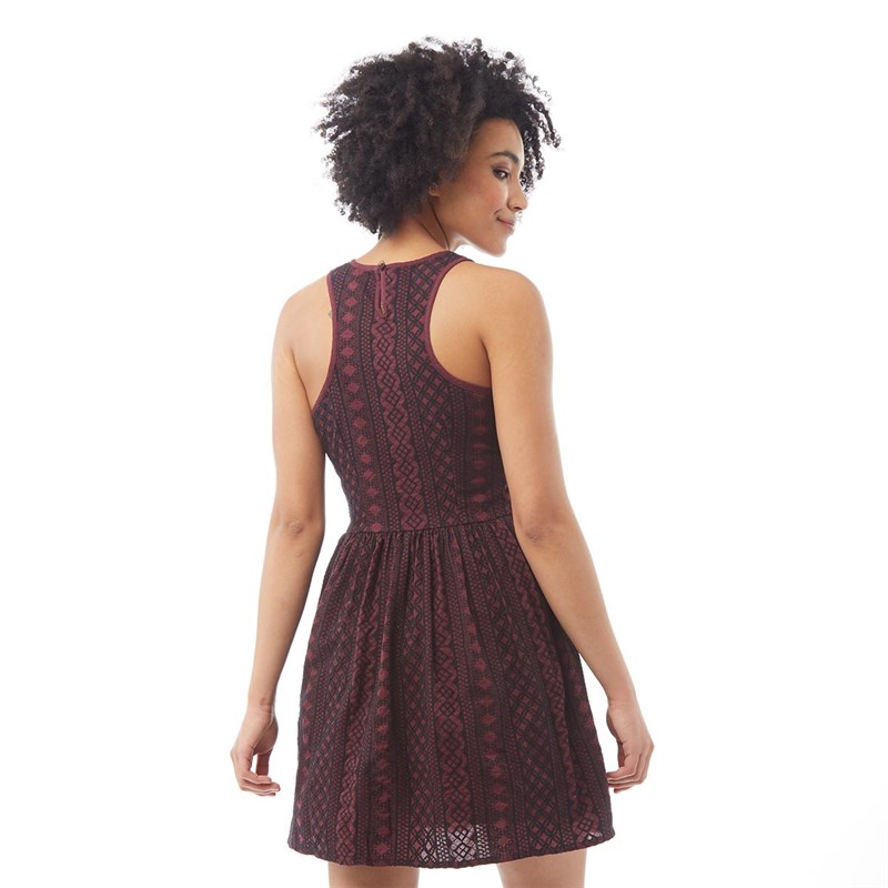 Superdry Damer Eloise Schiffli Racer Kjole Sort