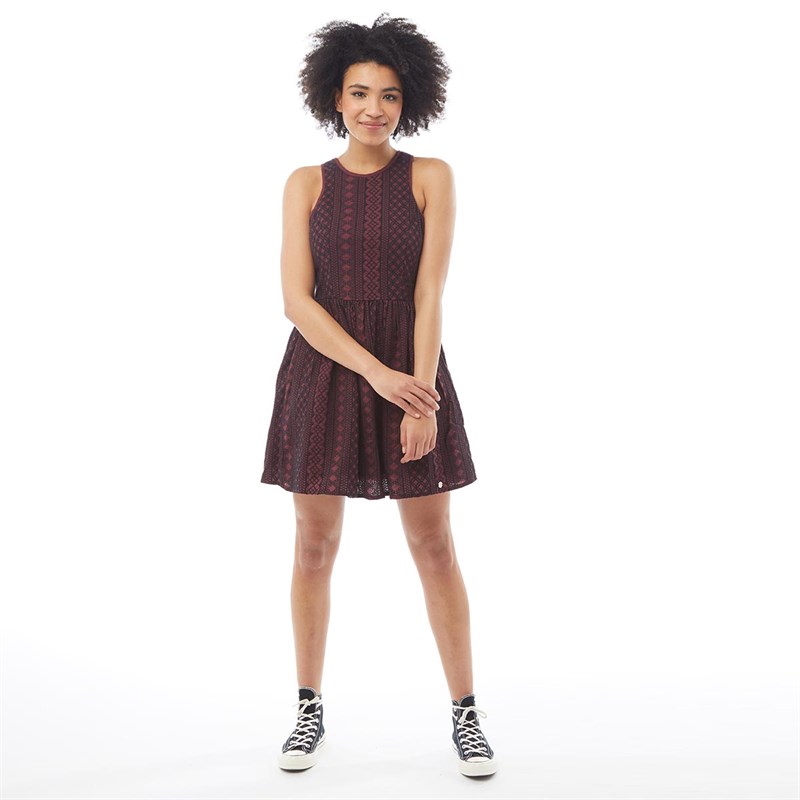 Superdry Damer Eloise Schiffli Racer Kjole Sort