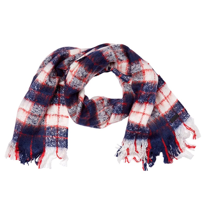 Superdry Damskie Super Orkney Szalik Granatowy