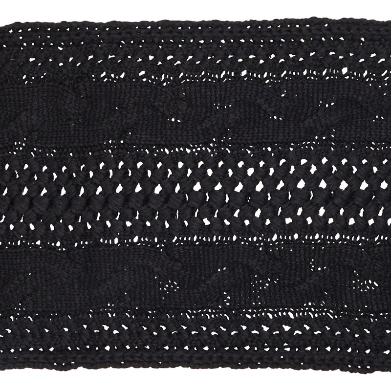 Superdry Womens North Cable Scarf Black