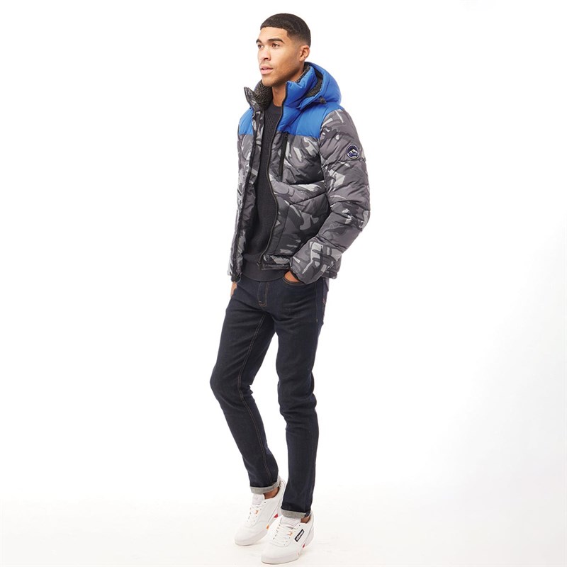 Superdry Herren Wavetronic Jacke Blau