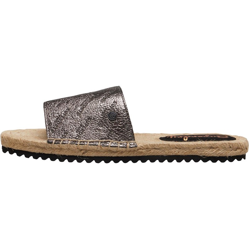 Superdry Sandales Femme Étain