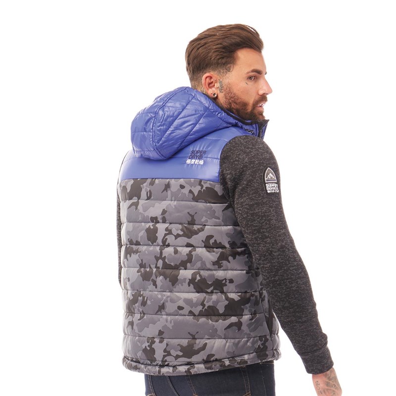 Superdry Veste Storm Hybrid Camo Block Zip Homme Multicolore