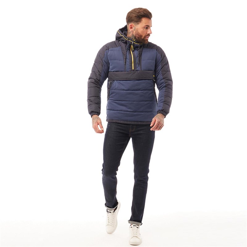 Superdry Veste Downhill Padded Overhead Homme Bleu Marine