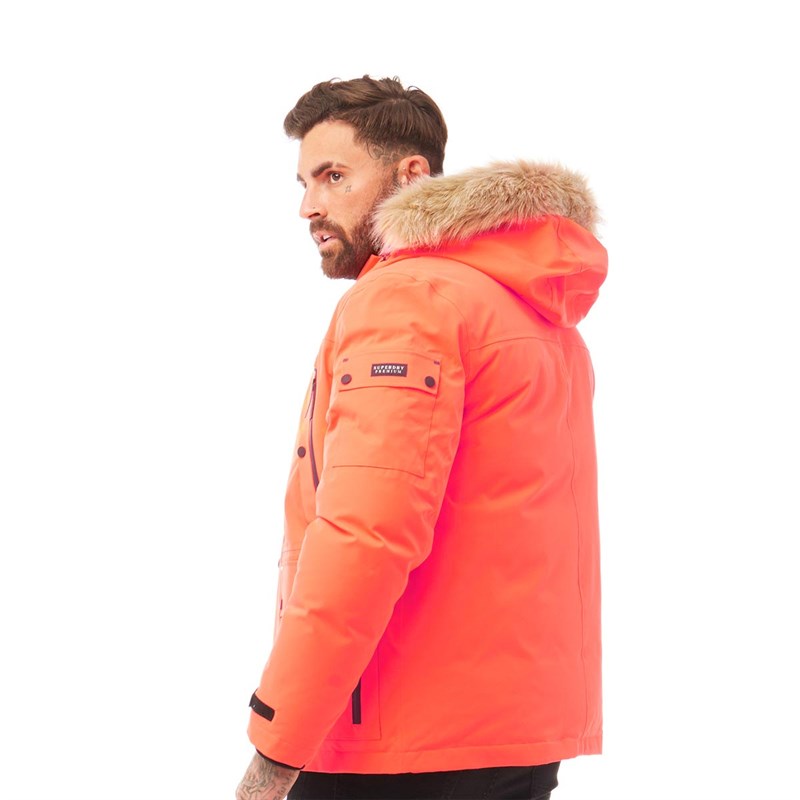 Superdry Veste Waterproof Premium Ultimate Down Homme Orange