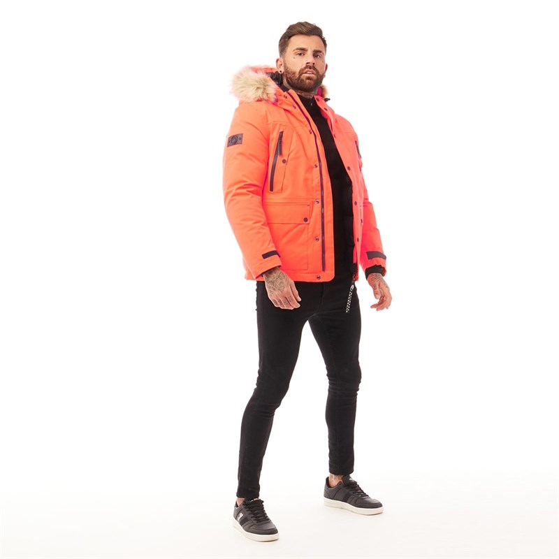 Superdry Veste Waterproof Premium Ultimate Down Homme Orange