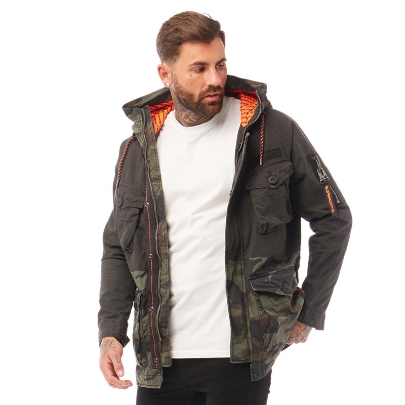 Superdry Heren Rookie Panther Elevated Parka Multi