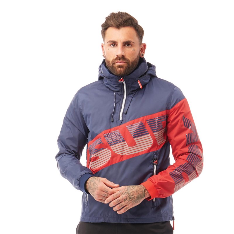 Superdry Męskie Tokyo City Breaker Kurtka Granatowy