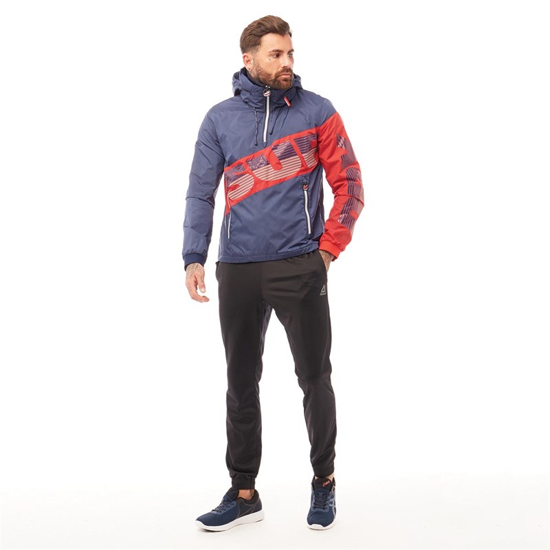 Superdry Męskie Tokyo City Breaker Kurtka Granatowy