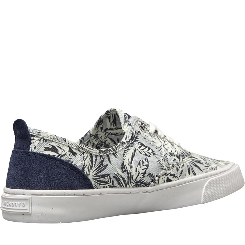 Superdry Mens Edit Dap Canvas Pumps Blue Chambray Print