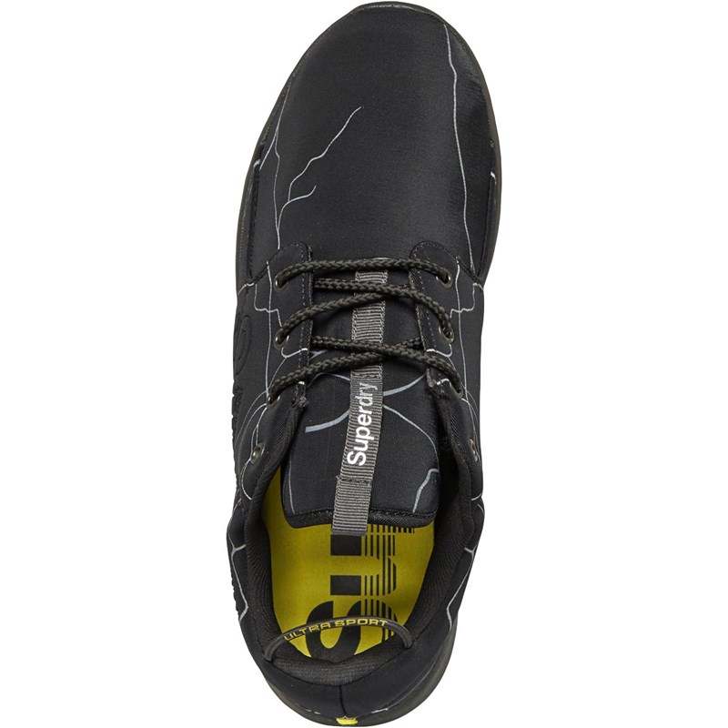Superdry Męskie Scuba Sport Buty Sportowe Czarny