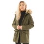 Superdry Damen Rookie Heavy Weather Tiger Parka Jacke Khaki