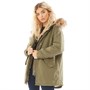 Superdry Veste Parka Lucy Rookie Femme Kaki