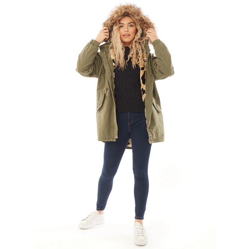 Superdry Veste Parka Lucy Rookie Femme Kaki