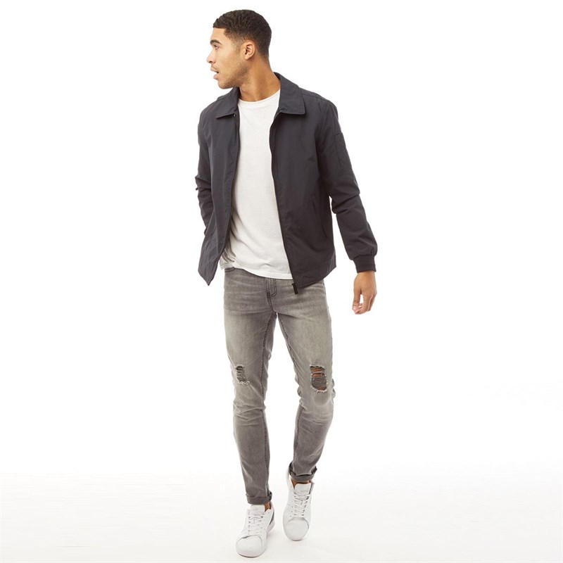 Buy Superdry Mens Collared Harrington Jacket Navy