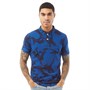 Superdry Męskie Tropic Army Koszulka Polo Niebieski Camo