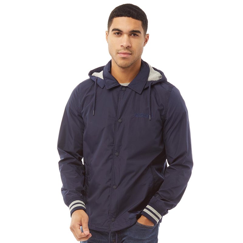 Superdry Herrer Baseball Coach Jakke Marineblå