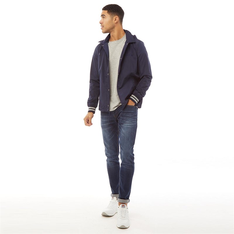 Superdry Herrer Baseball Coach Jakke Marineblå