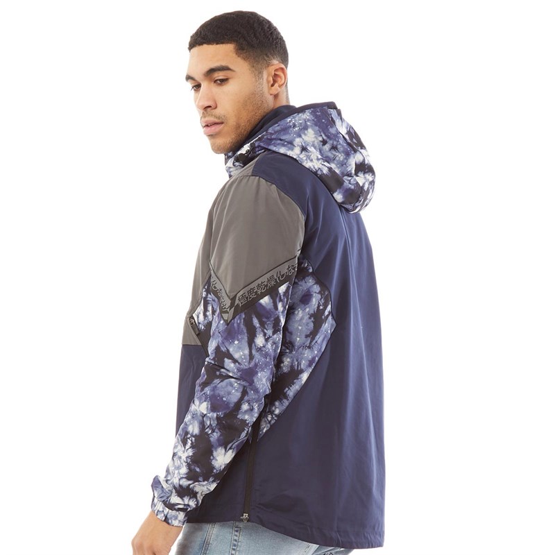 Superdry Mens Jared Overhead Cagoule Moody Tie Dye