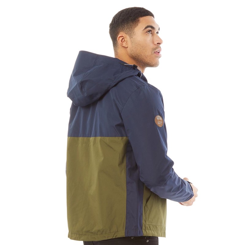 Superdry Mens Tech Colourblock Elite Jacket Nautical Navy