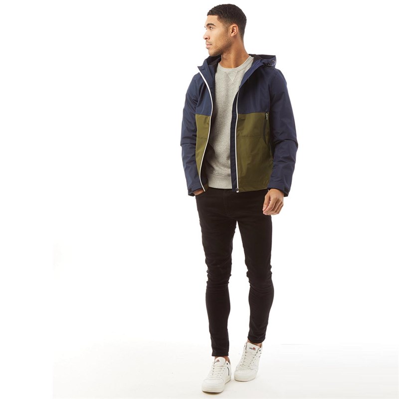 Superdry Mens Tech Colourblock Elite Jacket Nautical Navy