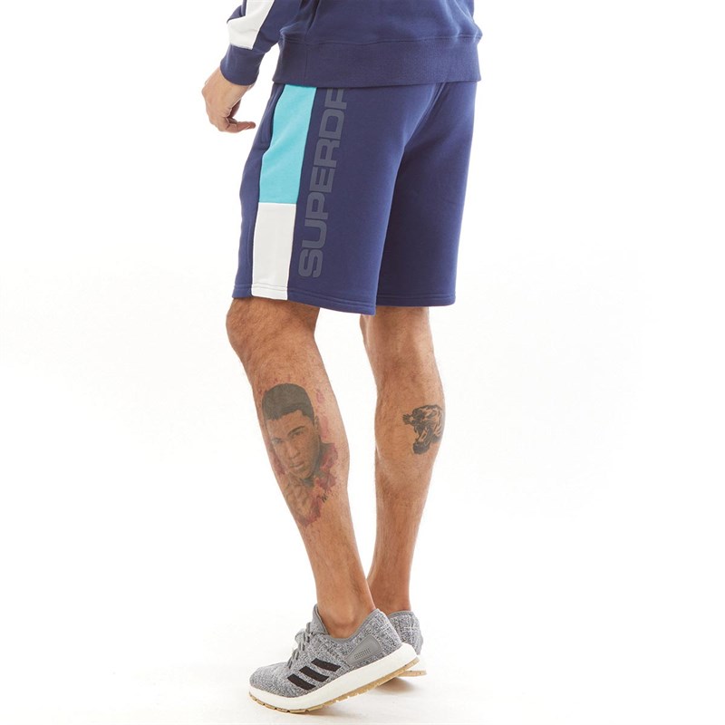 Superdry Herren Streetsport Shorts Navy