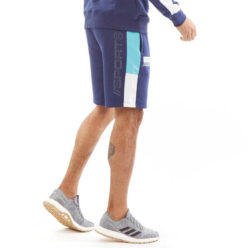 Superdry Herren Streetsport Shorts Navy