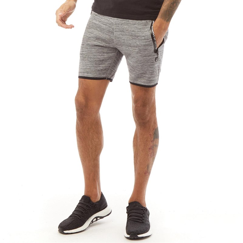 Superdry Short Gym Tech Homme Gris Chiné