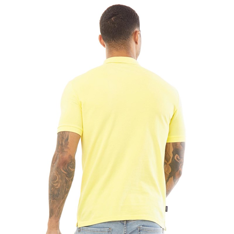 Superdry Herren Classic Micro LW Pique Polohemd Gelb