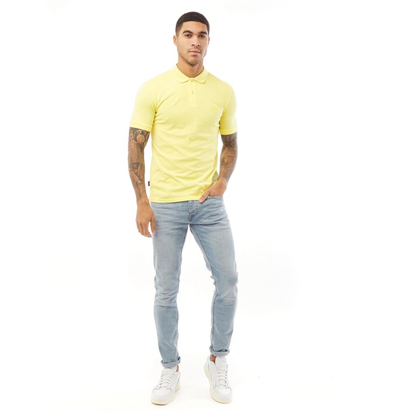 Superdry Herren Classic Micro LW Pique Polohemd Gelb