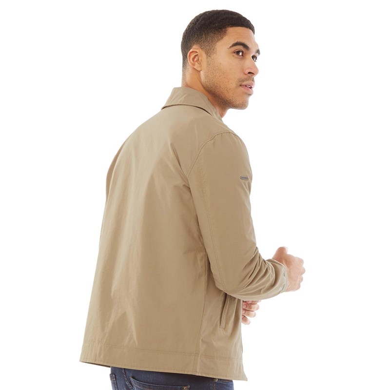 Superdry Mens Collared Harrington Jacket Combat Brown