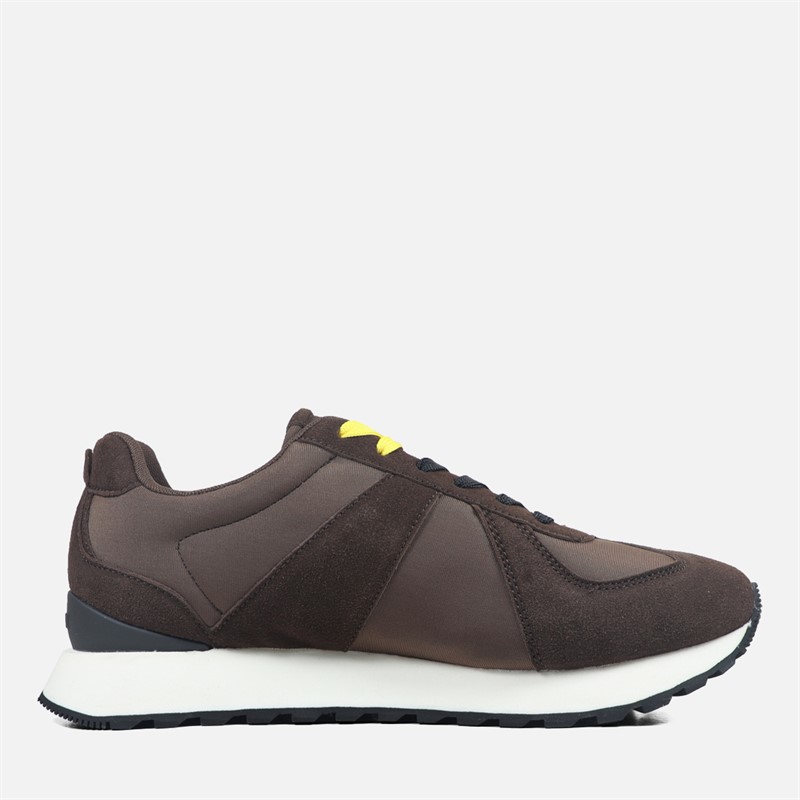 Replay Mens Castor Trainers Dark Brown