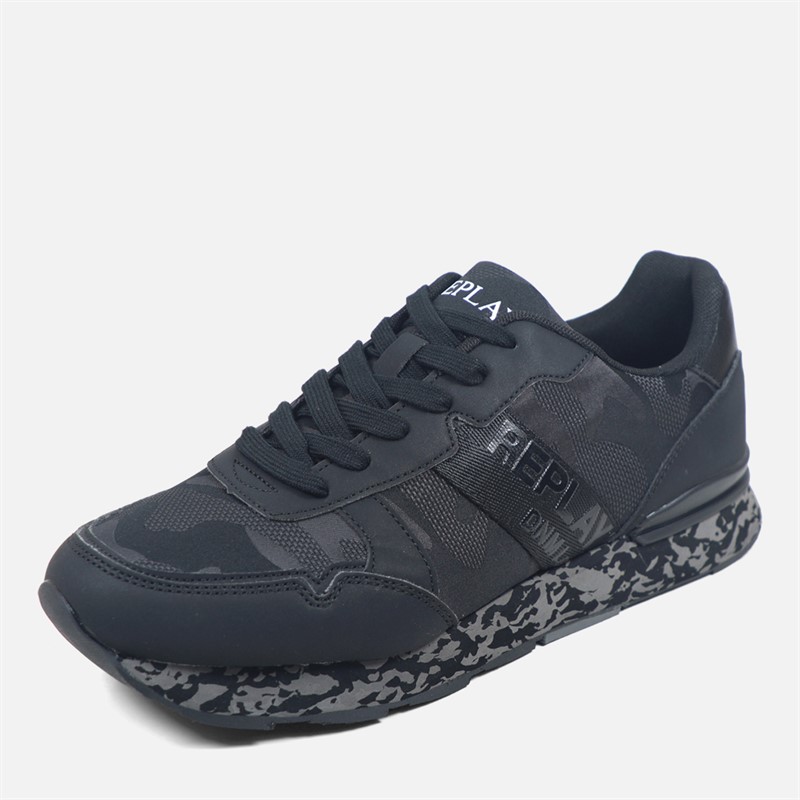 Replay Mens Arthur Trainers Black