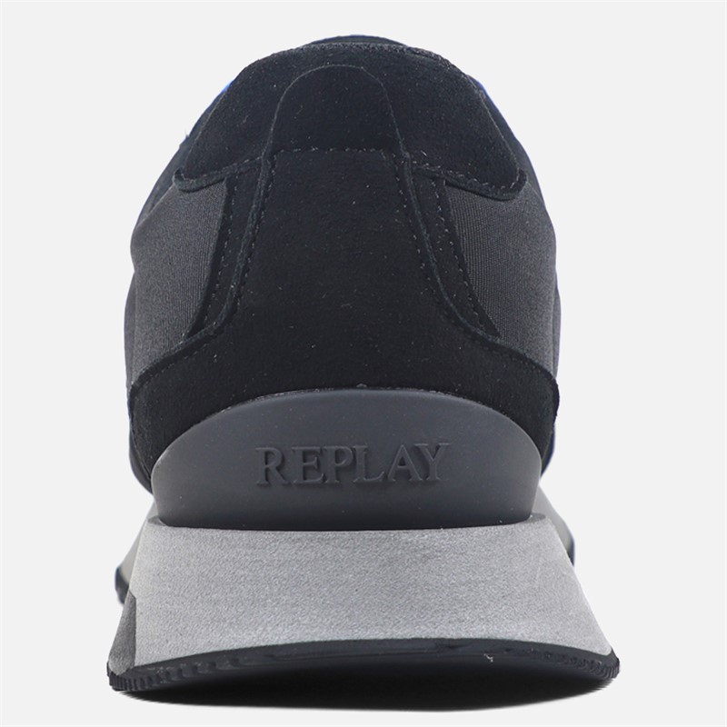 Replay Mens Castor Trainers Black