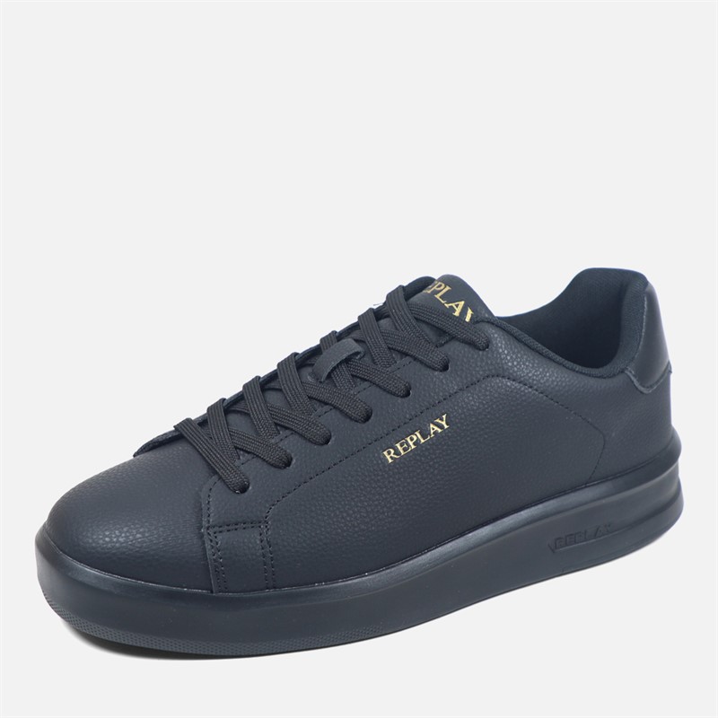 Replay Mens University Trainers Black