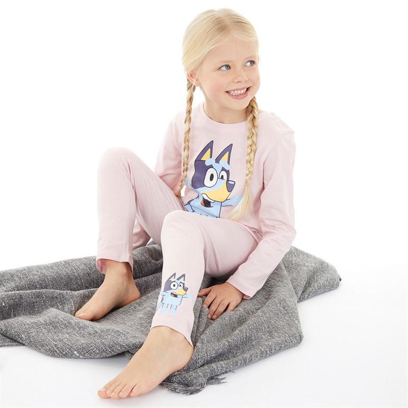 Bluey Girls Albi Long Sleeve Pyjamas Parfait Pink