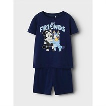 Bluey Boys Kittu T-Shirt And Shorts Set Patriot Blue