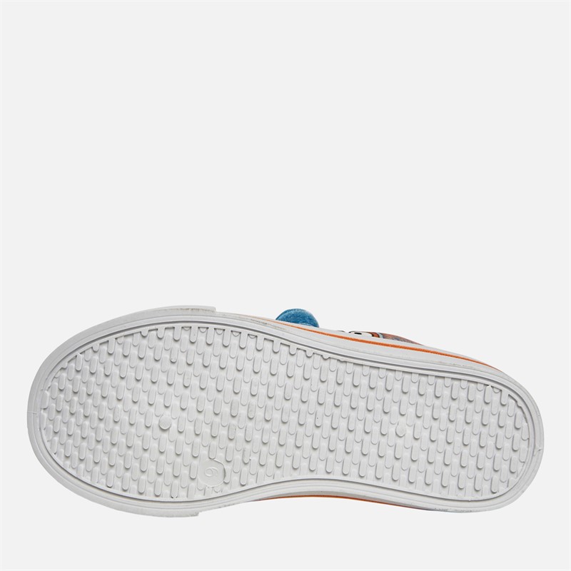 Bluey Kids Twin Bar Canvas Pumps Blue/Orange