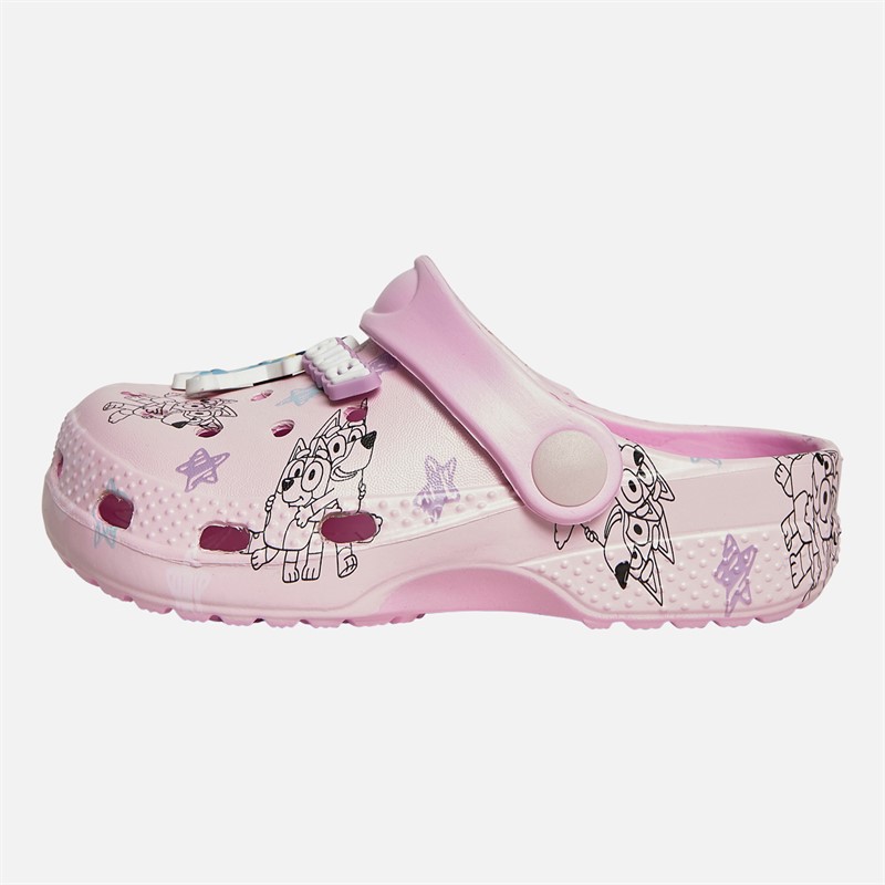 Bluey Sabots Fille Rose/Multicolore