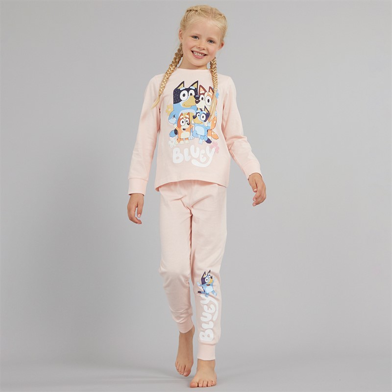 Bluey Girls Pyjama Set Pink