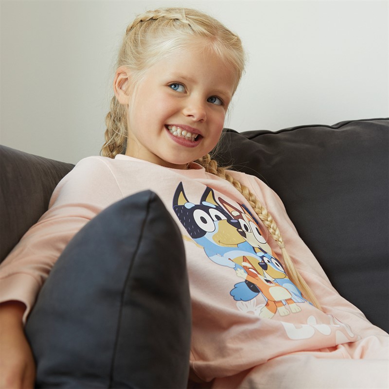 Bluey Girls Pyjama Set Pink