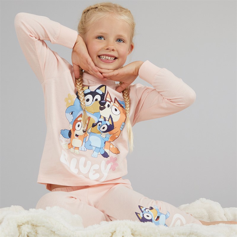Bluey Girls Pyjama Set Pink