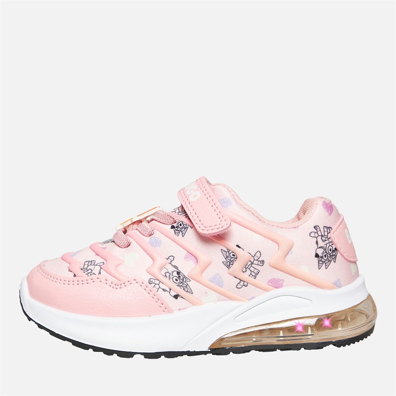 Bluey Infant Girls Bluey And Bingo Light Up Trainers Pink/Multi