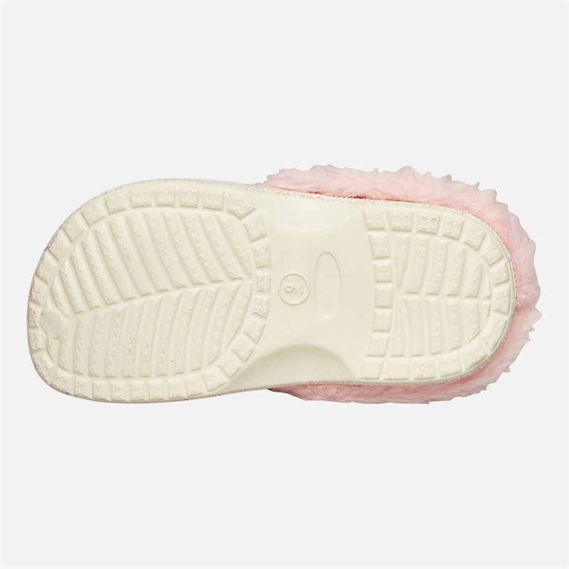 Bluey Infants Girls Jump Fur Lined Clogs Beige/Pink
