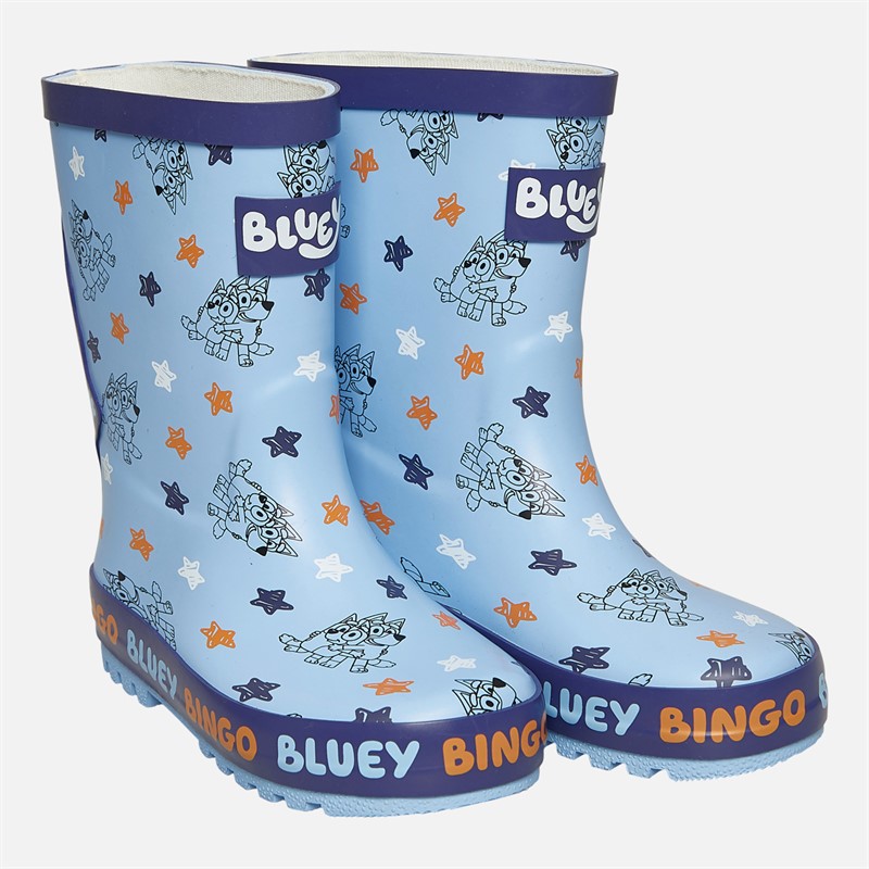 Bluey Kids Bluey And Bingo Wellies Blue/Multi - Size 7K